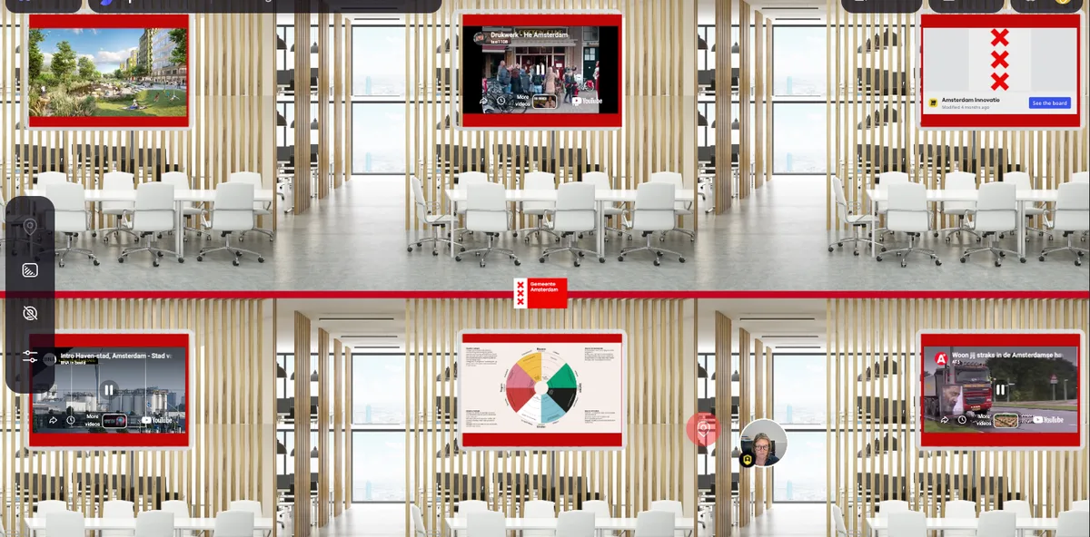 Virtuele zaal waarin huurders online meedenken over de dienstverlening