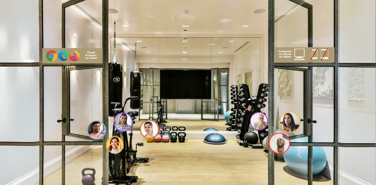 Virtuele sportruimte als ontspannen decor voor een teamuitje na een intensief traject