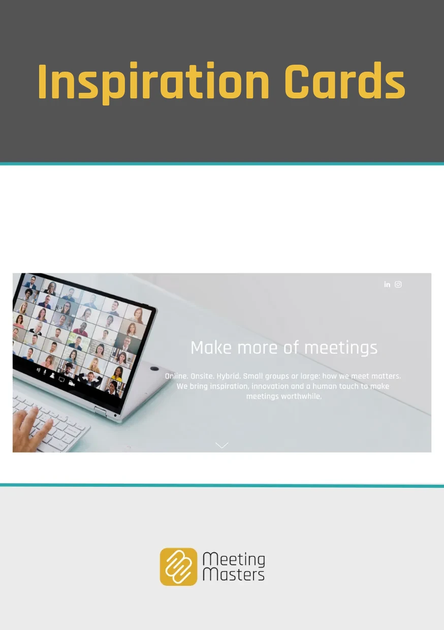 Back of the MeetingMasters inspiration cards