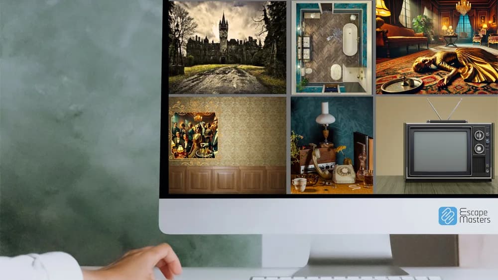 A bespoke online game with its own puzzles, story and visuals