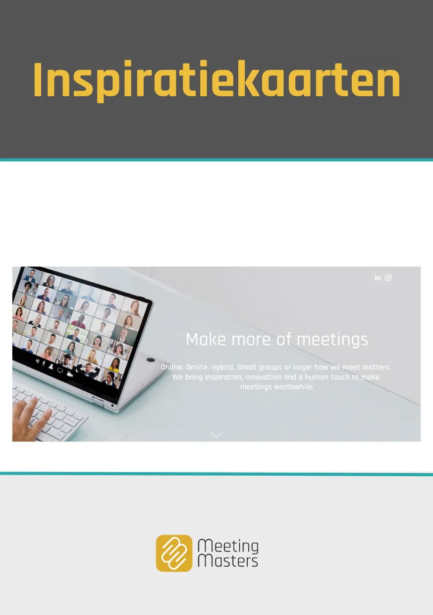Achterkant van de MeetingMasters inspiratiekaarten